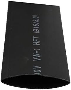 אורך X-DREE 32.8ft 16 ממ דיה פנימי פוליולפין מבודד חום מבודד צינור צינור חוט שחור (32.8 פשטידות