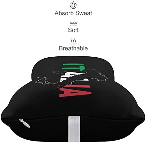 מפת דגל איטליה מכונית מכונית כרית צוואר רכב רך כרית ראש כרית צוואר מנוחה כרית כרית כרית 2 חבילה לנהיגה