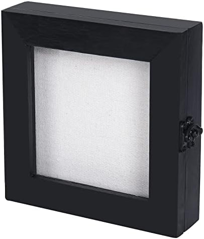 מסגרת תיבת צל 6x6, תיבת צל קטנה 4x4 אזור תצוגה עם זכוכית, קופסאות צל מרובעות מקרים לתצוגה עבור