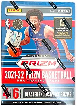 2021/22 מפעל כדורסל פניני פריזם אטום תיבת בלאסטר-6 חבילות-24 כרטיסי מסחר בסך הכל