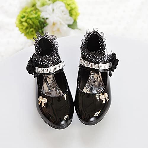 נעלי ריקוד יחיד נסיכות ילדים נעלי פרח עור בנות רכות נעלי תינוק נעליים פעוט נעלי טניס