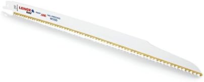 כלים של Lenox 21062956 גרם כוח זהב קשת דדי מסור מסור, לעץ, חיתוך עץ משובץ ציפורניים, 9 אינץ ', 6 TPI,