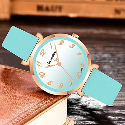 צבע שיפוע חיוג דיגיטלי שעון נשים - 8 צבעים חגורת סטודנט שעון אטום מים - שעון נשים נירוסטה