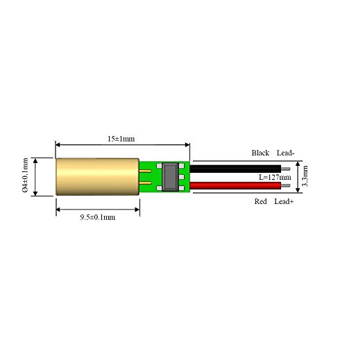 קוורטון נקודה אדומה מודול לייזר זעיר VLM-650-21 LPA