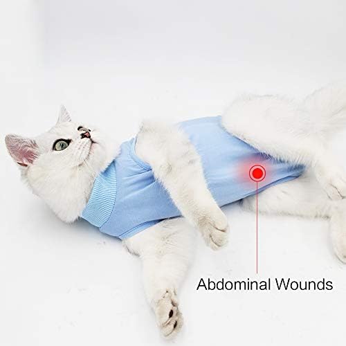 ליאנזימאו ניתוחי חתול חליפה להתאוששות לפצעי בטן כירורגיים בבית בגדי חיות מחמד מקורה אלטרנטיבה של צווארון אלקטרוני