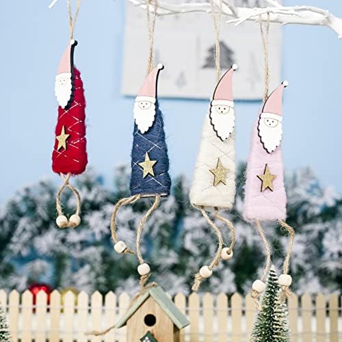 תליון כוכב חמוד יצירתי קישוטים לעץ חג המולד בעץ ארבעה צבעים קישוטים למסיבות כדור