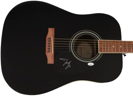 ג'סטין מור חתום על חתימה בגודל מלא גיבסון אפיפון גיטרה אקוסטית עם אימות JSA - חתיכת מוזיקת ​​קאנטרי, חוקי חוקי
