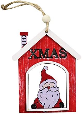 מעץ סנטה חג המולד קישוטי חג המולד מתנות מתנות צורות מלאכה קישוטים לקישוט תלים חלון ויטראז '