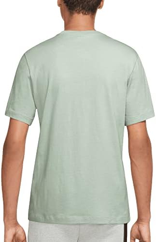 חולצת טריקו לוגו של בגדי ספורט נייקי לגברים, קצף ים / לבן, גדול
