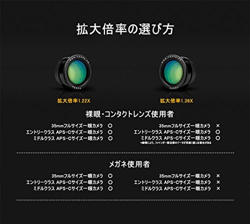TENPA עיניים מוזהבות מגדילות עיניים 1.36x תואם למצלמות SLR
