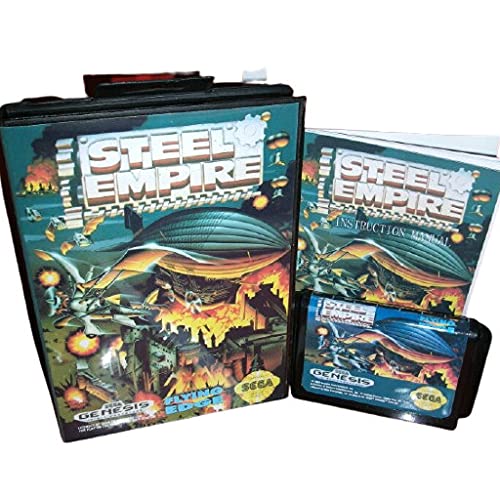 Editi Empires of Steel Us Cover עם קופסה ומדריך עבור Sega Megadrive Genesis Console Game Console