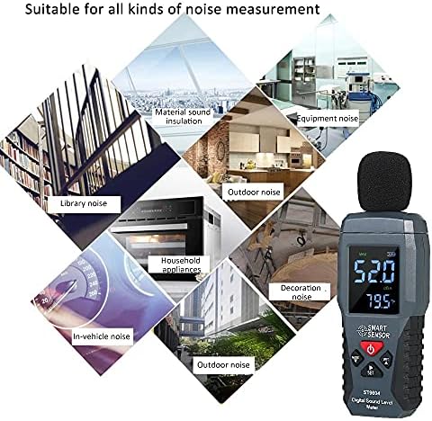 KXDFDC מיני דיגיטלי מדידת רעש צליל LCD מדידת מדידת 30-130dB רעש מדידת מכשיר דציבלים בודק