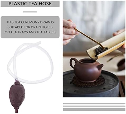 אביזרי Besportble 5 מערכים מגש תה ניקוז עם כדורי יניקה Kung Fu מגש תה צינור תה צינור אוויר ציוד