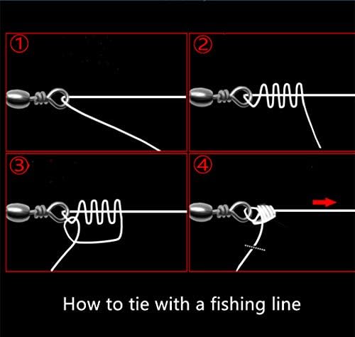 To assis מתגלגל דיג חבית סיבוב קליפ מחבר גדלים שונים לבחירה בין מבחן 15 קילוגרם ל 32 קילוגרם