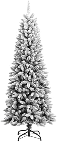 vidaxl עץ חג המולד מלאכותי עם שלג נוהר 70.9 PVC & PE