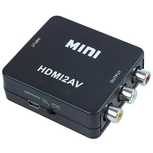 HDMI חדש ל- RCA AV מתאם ממיר CVBS CVBS 3RCA 1080P אודיו וידאו מורכב