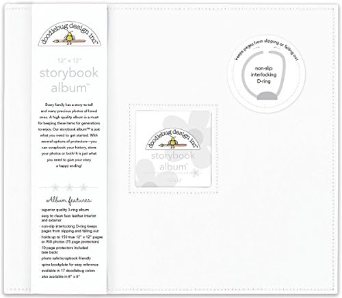 Doodlebug 5724 אלבום ספר סיפורים 12 x12 -לילי לבן