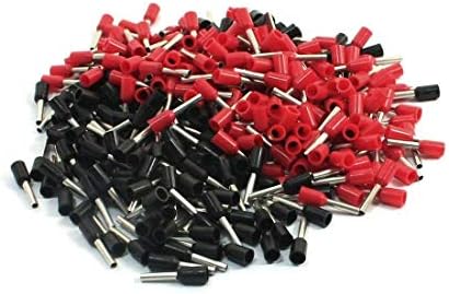 18 אוג כבל 1008 אדום שחור מראש בידוד טבעת הידוק חיווט מחברים 380 יחידות