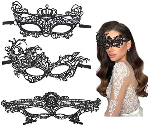 מסכת מסכות מסכות מסכה של Deladola את מסכת תחרה שחורה ליידי קרנבל מרדי גרא מסיבת ליל כל הקדושים מסכות תלבושות