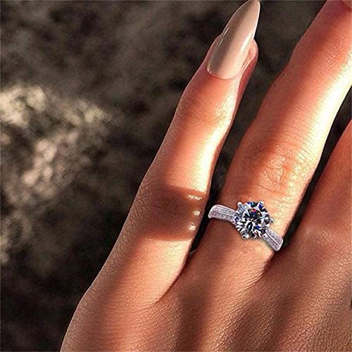 2023 טבעת תכשיטים חדשה טבעת זירקוניה מתנה נשים נשים עם טבעות נוצצות טבעות דרור