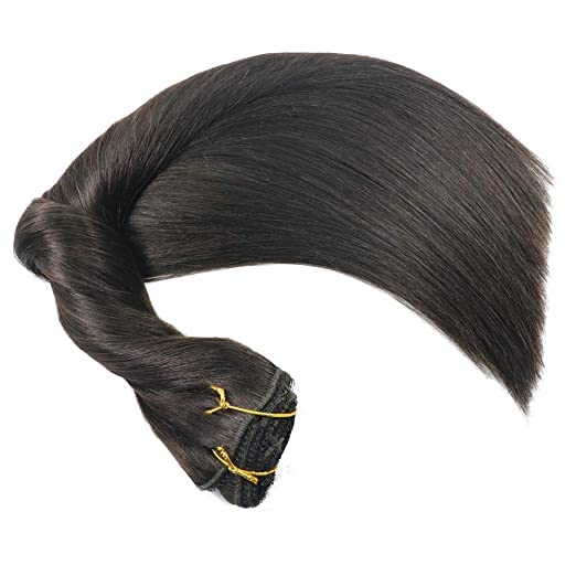 אמיתי שיער טבעי תחרה קליפ שיער הרחבות עבה מסתיים צבע 1 ג טבעי שחור 18 אינץ 120 גרם ארוך תוחלת חיים