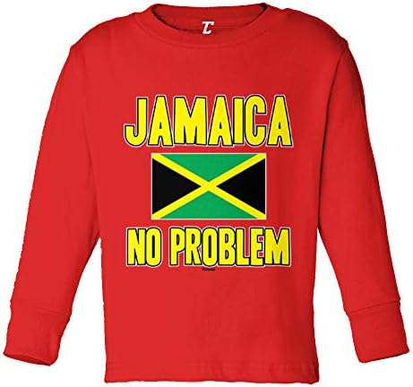 ג'מייקה אין בעיה - חולצת טריקו לתינוקות ג'מייקנית/פעוטות גופיית כותנה