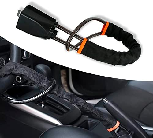 1 מחשב הגה נעילת חגורת בטיחות מנעול נגד גניבת מכשיר חגורת בטיחות מנעול עם 2 מפתחות, רכב מניעת גניבת