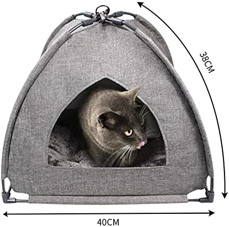 חיות מחמד אוהל חתול מיטות לחתולים מקורה קטן חתול מיטת מערה מתקפל לחיות מחמד אוהל אוהל לחתולים