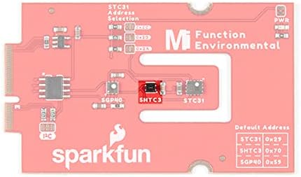 לוח פונקציות סביבתיות של Sparkfun MicroMod - שלושה חיישנים עוקבים אחר סביבת מקורה איכות אוויר לחות וטמפרטורה