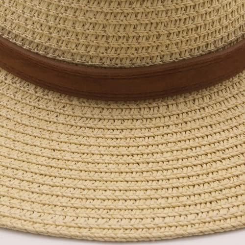 כובע פנמה פנמה כובעי שמש בקיץ לנשים גברים חוף כובע קש חוף אופנה UV הגנה שמש הגנה על כובע נסיעות