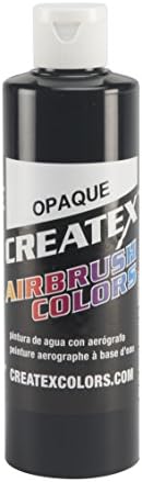 צבעי Createex צבעים 5211-08 צבע למברשת אוויר, 8 גרם, שחור אטום