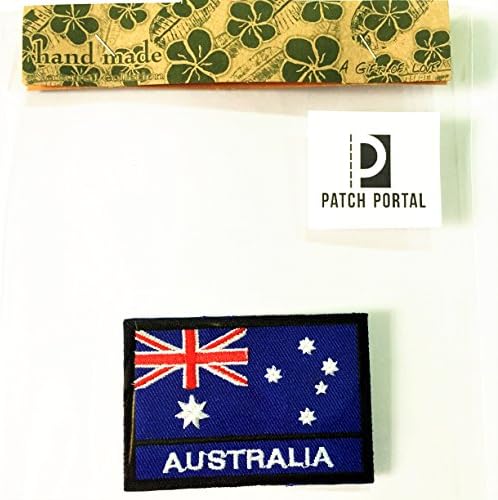 פורטל טלאים אוסטרליה סמל לאומי 2x3 אינץ 'תאי רקמת דגל אוסטרלי