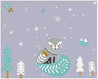 מדבקות פעוטות 1-3 חג המולד זכוכית מדבקת פתית שלג קריקטורה בעלי חיים דפוס קיר מדבקת חדר ילדים סלון