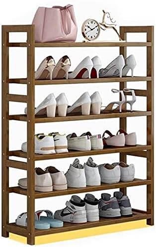 מתלה נעליים של AOOF 6 שכבות, מארגן מתלה נעליים גדול ל 18 זוגות, ארון אחסון נעליים של מדף נעל נעל