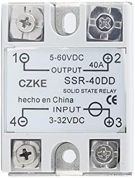 SUTK ממסר מצב מוצק SSR 10DD 25DD 40DD DC בקרת DC מעטפת לבנה שלב יחיד ללא כיסוי פלסטיק 3-32V DC