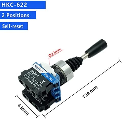 Hifasi 1pcs HKC 22 ממ מתג ג'ויסטיק רגעי Monolever Cross Rocker Switch Master 2/4 כיוונים המנעול העצמי