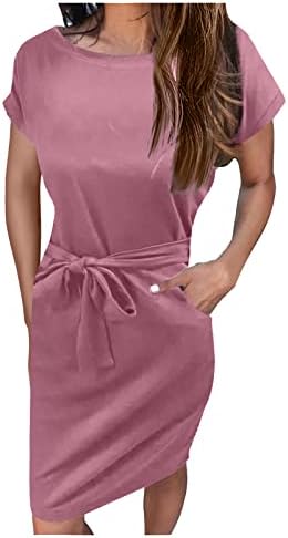 שמלות מזדמנות של זפוטי לנשים 2023 עסקים אלגנטיים שרוול קצר V צוואר שמלה רזה