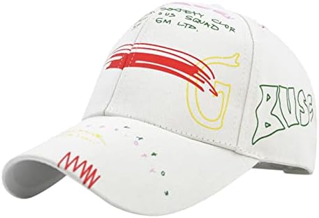 כובעי גולף נשים גרפיות מסוגננות כובע שיא שיא רופף כובעי שטר שטוח
