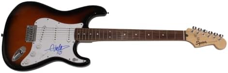 בילי סטרינגס חתם על חתימה בגודל מלא פנדר סטראטוקסטר גיטרה חשמלית עם בקט אימות בס קואה-צעיר סטאד