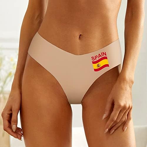 דגל של ספרד נשים של תחתונים ללא תפר תחתוני ביקיני קצר תחתונים רך לנשימה גבירותיי תחתונים