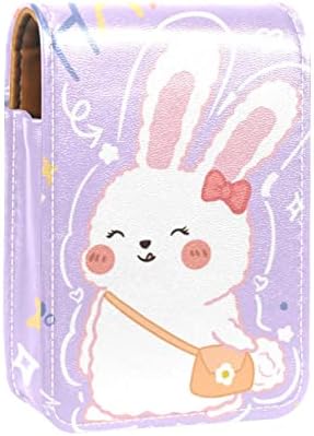 חמוד נייד איפור תיק קוסמטי פאוץ, שפתון מחזיק איפור ארגונית, קריקטורה בעלי החיים ארנב יפה סגול