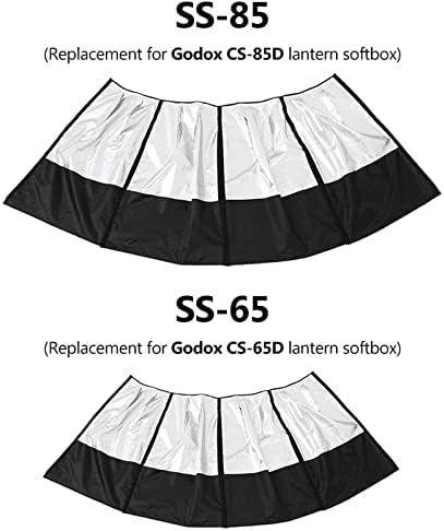 Godox ss-65 כיסוי Softbox 65 סמ חצאית הצללה רפלקטיבית תואמת לשינוי אור CS-65D Lanter