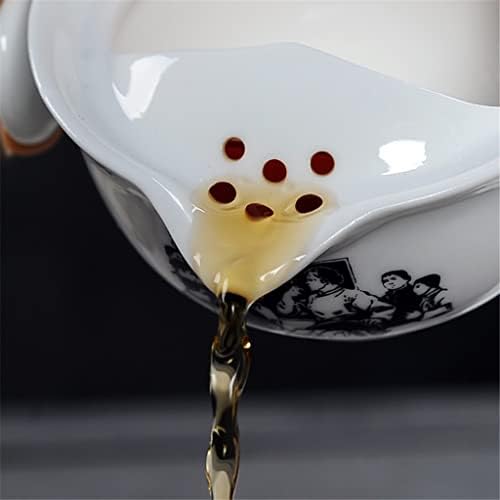 ערכת תה קרמיקה N/A כוללת 1 סיר 1 כוס, גאיוואן אלגנטי וקל איכותי, קומקום תה יפהפה וקל, קומקום קומקום,