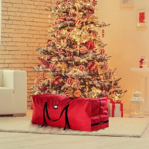 עמיקדום מתגלגל גדול עץ חג המולד אחסון תיק 59 אני 19.6 ו 24.8 ח חג עץ אחסון מקרה אדום טא 5