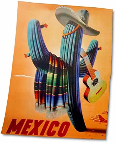 3 דרוז פלורן כל הדברים מקסיקנים - פוסטר נסיעות מקסיקני - מגבות