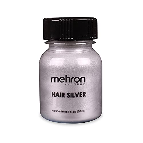 Mehron Makeup Hair Silver עם מברשת