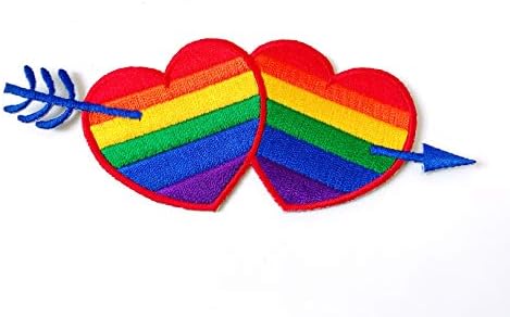 Love Cupid Arrow Heart Heart רקום תפור על ברזל על תיקון לתרמילים בגדי ג'ינס בגדים וכו '.