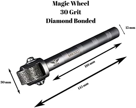 גלגל קסם יהלום לטחינה - זמין עדין - בינוני - גריסים גסים 30 או 40 או 60 - טבעת צמיד צמיד מחרטה