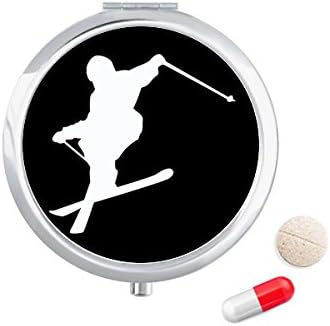 ספורט סקי לוח שחור סקי מתאר גלולת מקרה כיס רפואת אחסון תיבת מיכל מתקן
