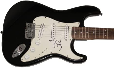 ג 'וני דפ חתם על חתימה בגודל מלא פנדר שחור סטראטוקסטר גיטרה חשמלית עם ג' יימס ספנס ג 'יי. אס. איי מכתב אותנטיות-ערפדים